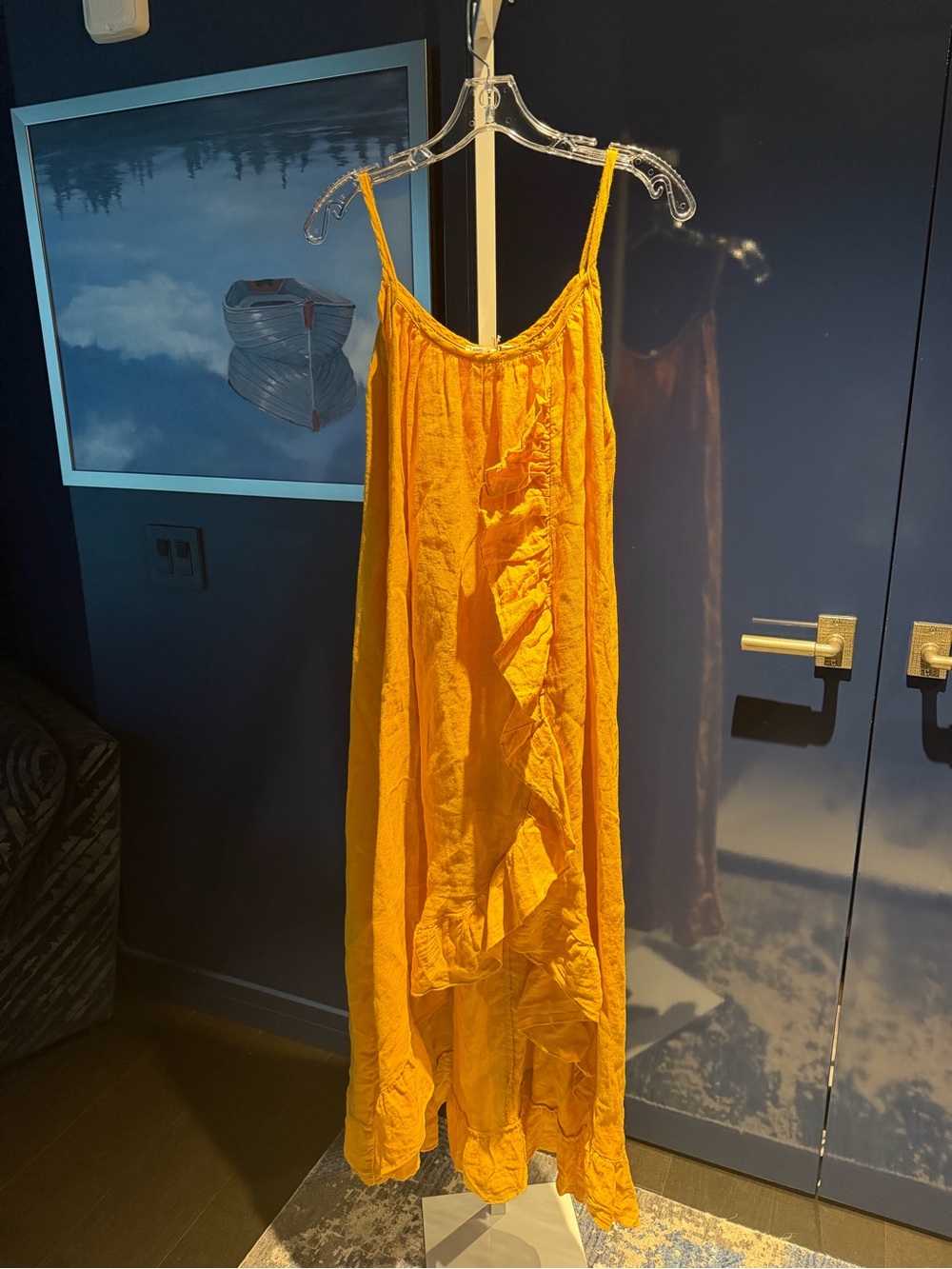 Sunshine Yellow Ruffle Maxi Dress